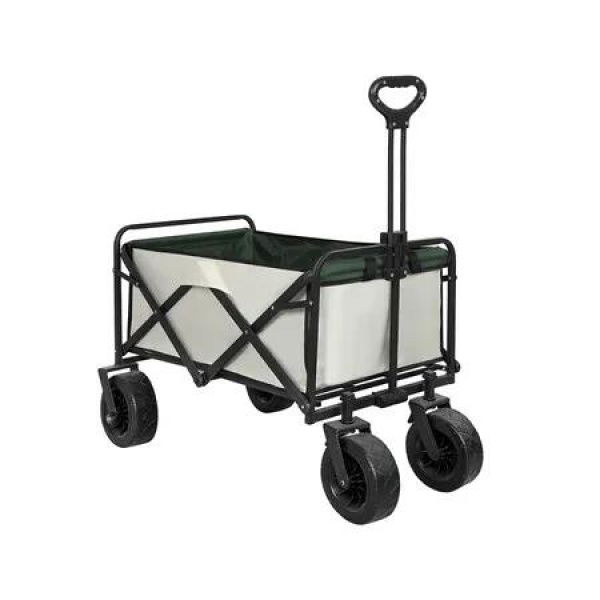 Garden Camping Trolley Outdoor Beige