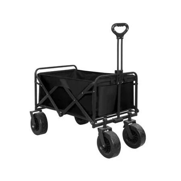 Garden Camping Trolley Outdoor Black