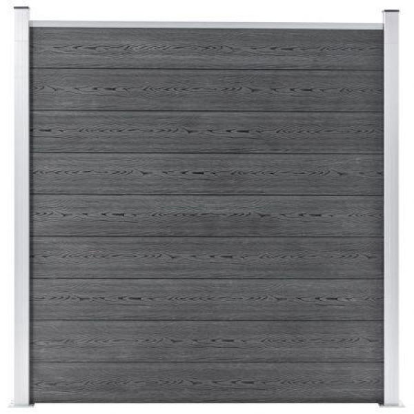 Garden Fence WPC 180x186 Cm Grey