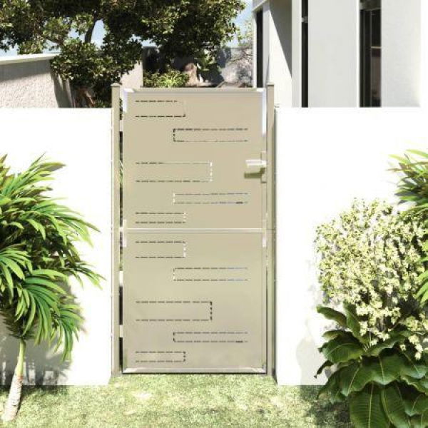 Garden Gate 100x180 Cm Stainless Steel