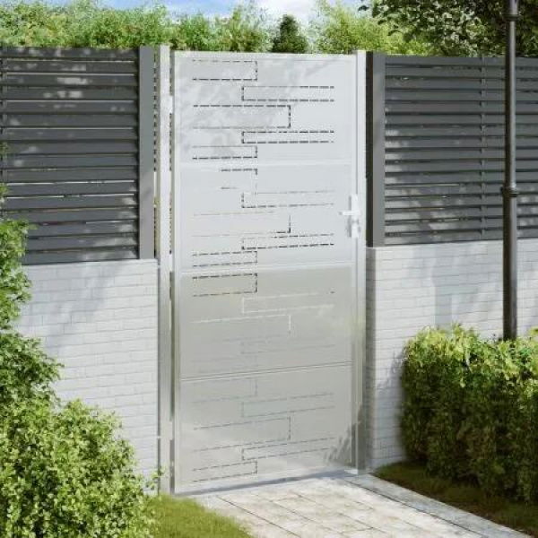 Garden Gate 100x180 cm Stainless Steel