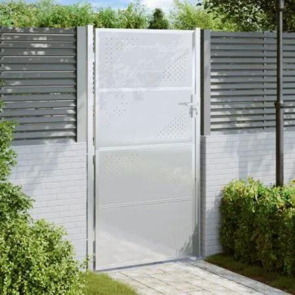 Garden Gate 100x180 cm Stainless Steel