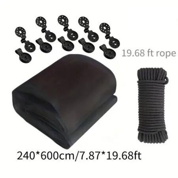 Garden Mesh Netting 240X600 Ultra Fine Plant Cover Birds Animals Mosquito Protection 10 Clips Rope Birds Animals Mosquito Barrier