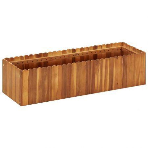 Garden Planter 100x30x25 Cm Solid Acacia Wood