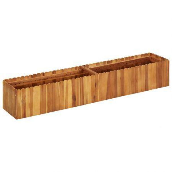 Garden Planter 150x30x25 Cm Solid Acacia Wood