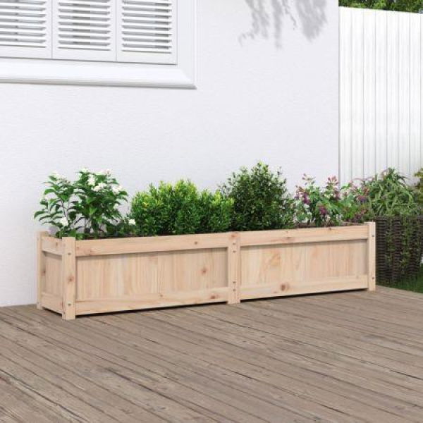 Garden Planter 150x31x31 cm Solid Wood Pine