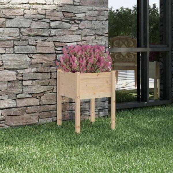 Garden Planter 50x50x70 Cm Solid Pinewood