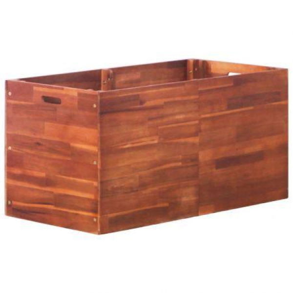 Garden Planter Acacia Wood 100x50x50 Cm