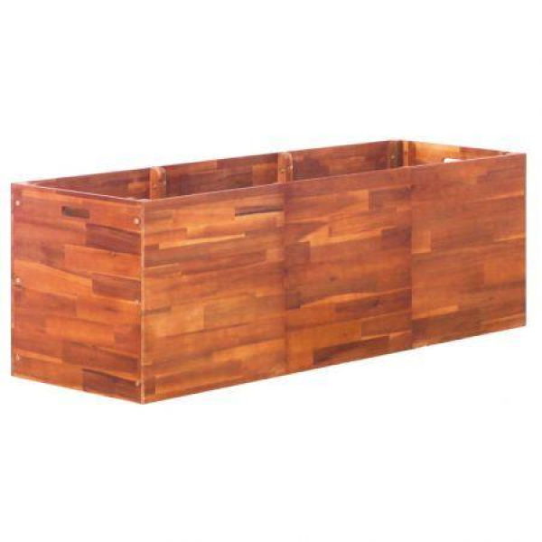 Garden Planter Acacia Wood 150x50x50 Cm