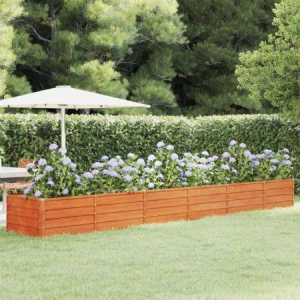 Garden Raised Bed Rusty 480x80x45 cm Corten Steel