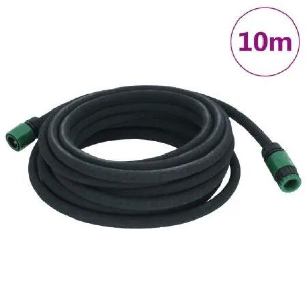 Garden Soaker Hose Black 0.6 10 m Rubber