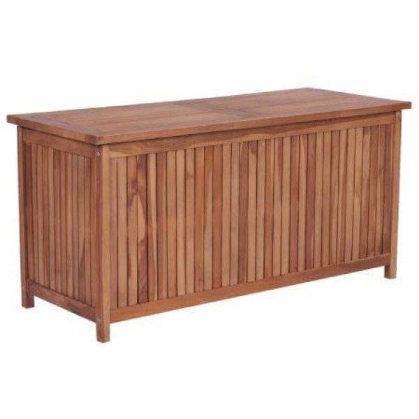 Garden Storage Box 120x50x58 Cm Solid Teak Wood