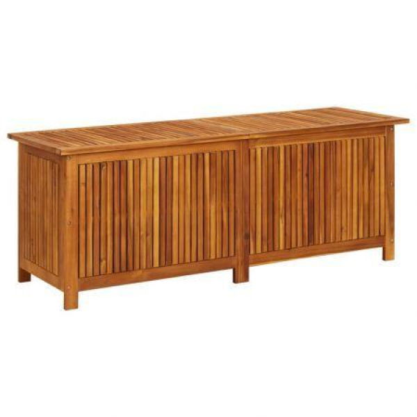 Garden Storage Box 150x50x58 Cm Solid Wood Acacia