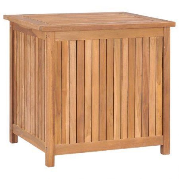 Garden Storage Box 60x50x58 Cm Solid Teak Wood