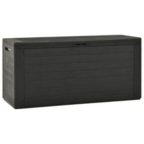 Garden Storage Box Anthracite 116x44x55 Cm