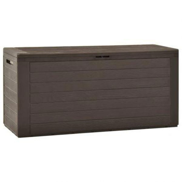 Garden Storage Box Brown 116x44x55 Cm