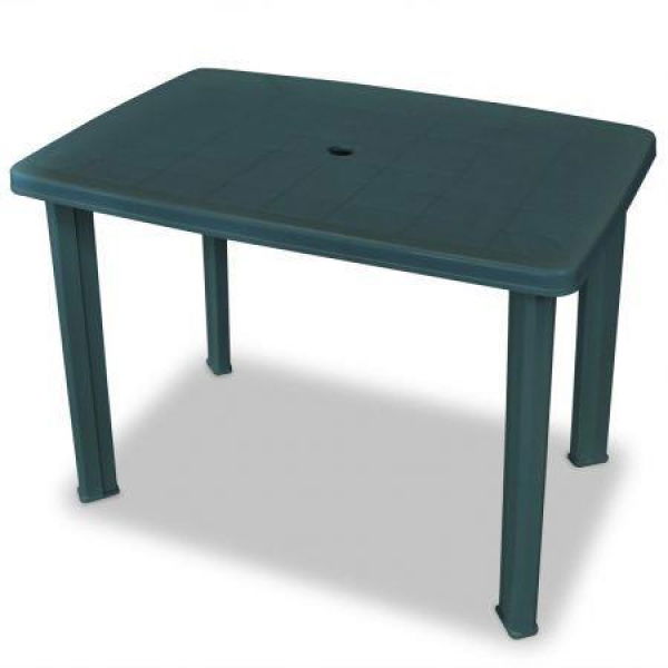 Garden Table 101x68x72 Cm Plastic Green