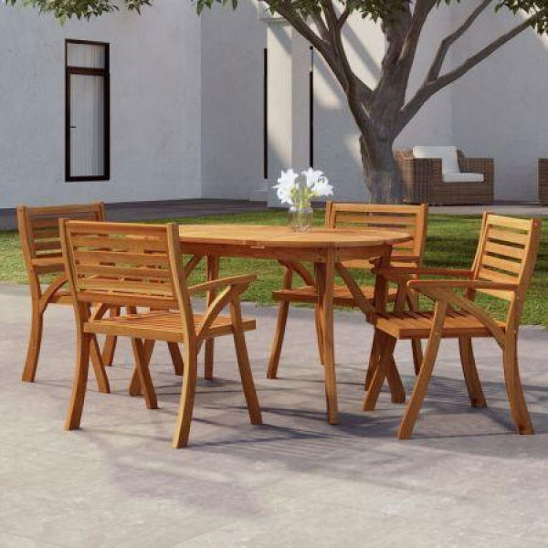 Garden Table 150x90x75 Cm Solid Wood Acacia