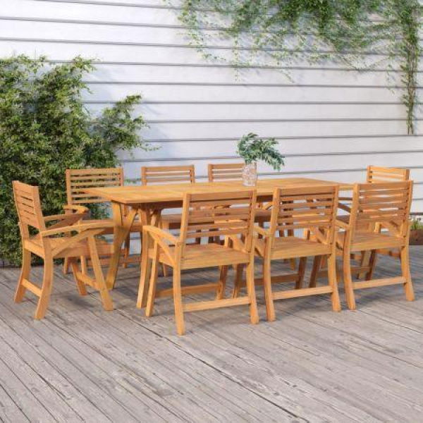 Garden Table 200x90x75 Cm Solid Wood Acacia