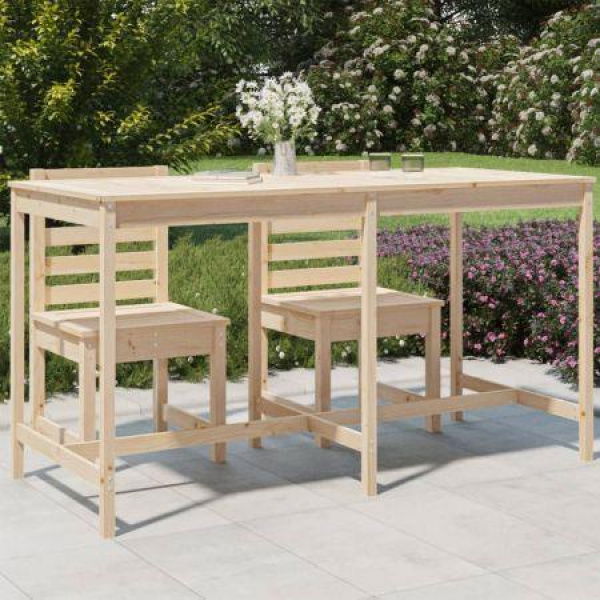 Garden Table 203.5x90x110 Cm Solid Wood Pine.