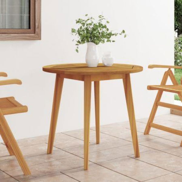 Garden Table 85x75 Cm Solid Wood Acacia.