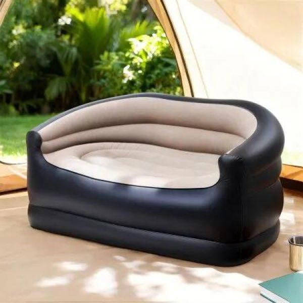 Gardeon Outdoor Air Sofa Inflatable Couch Two-Seater Lounge Chair with Pump Blow Up Couches for Camping