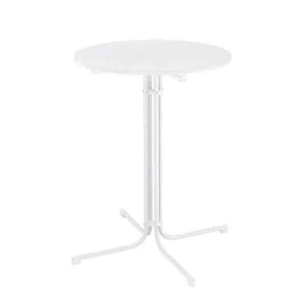 Gardeon Outdoor Bar Table Round Folding Desk Top 109cm Patio Furniture White