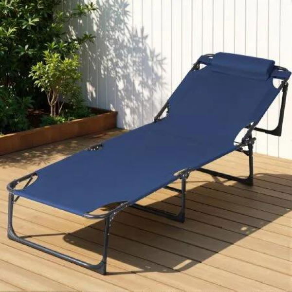 Gardeon Sun Lounger Folding Lounge Beach Chair Patio Outdoor Furniture