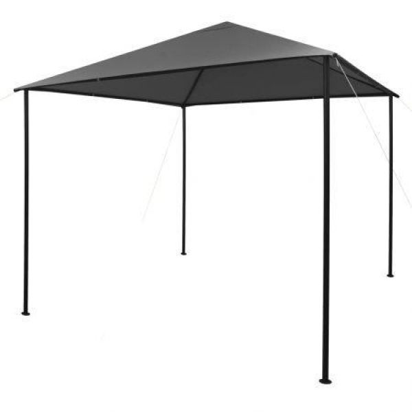 Gazebo 3x3m Anthracite Fabric And Steel 180g/m².