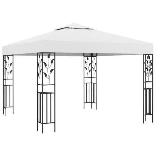 Gazebo 3x3 m White 180 g/mÂ²