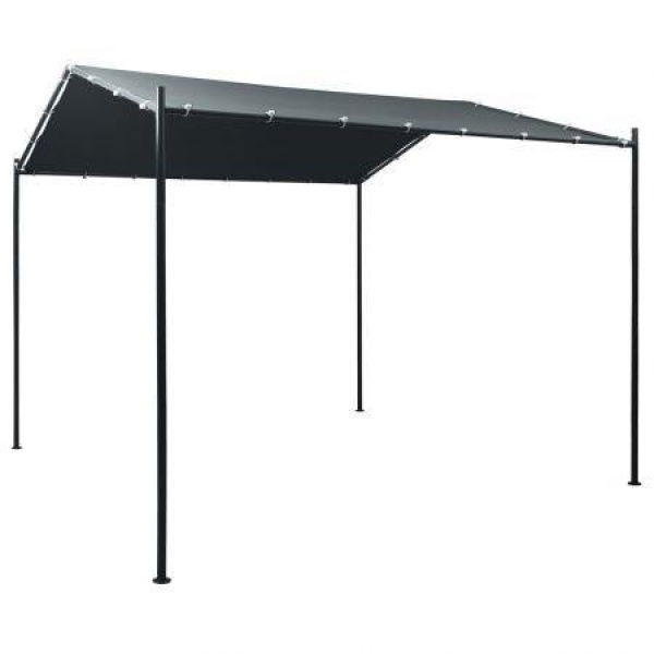 Gazebo Pavilion Tent Canopy 3x3 M Steel Anthracite