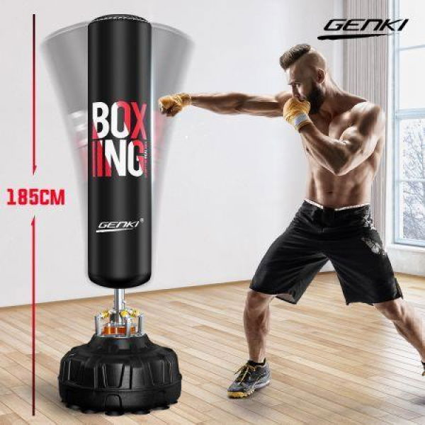 Genki 185cm Hydraulic Gym Punching Bag Freestanding Heavy Boxing Kicking Bag MMA