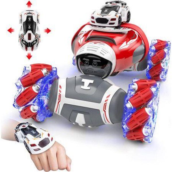 Gesture Control Rc Stunt Car, Double-Sided 360Â° Rotating Doll Racing Crawler, 4WD Toy Car for Transforming All Terrain
