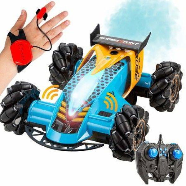 Gesture Sensing Stunt Car TOY With LED Light Spray For House Disinfection