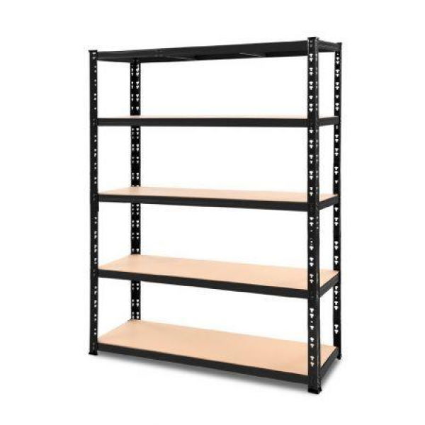 Giantz 1.8M Warehouse Racking Shelving Storage Shelf Garage Shelves Rack Steel Black.