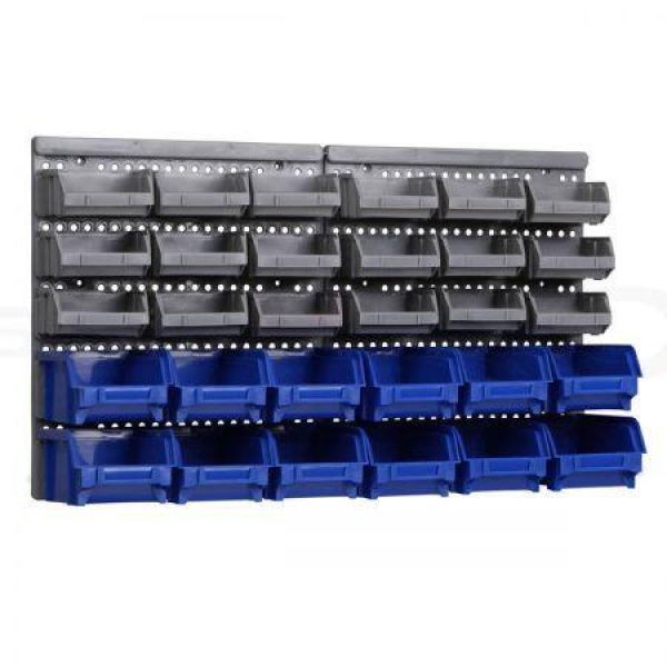 Giantz 30 Storage Bin Rack Wall Mounted