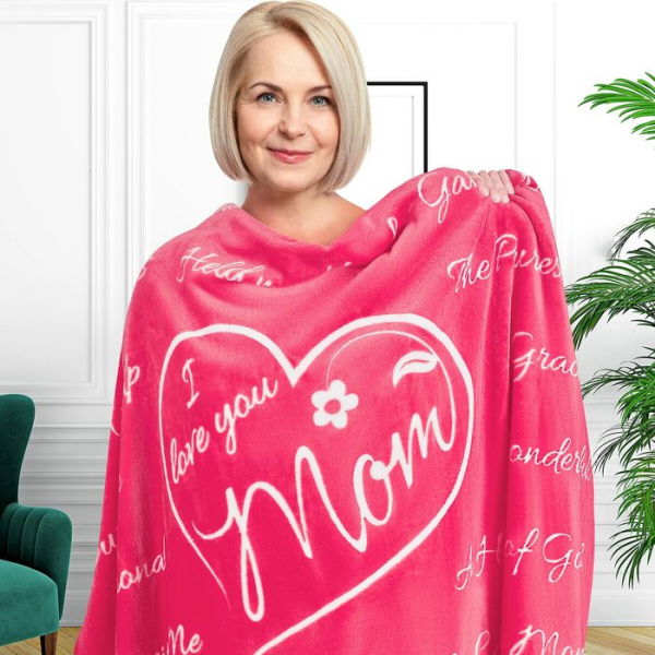 Gifts For Mom: Blanket From Daughter. Mom Gifts For Mothers Day Anniversary Birthday. Fleece Throw Blanket. Comes With A Gift Bag And A Card. Size: 100*150cm.