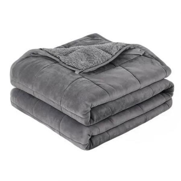 Giselle 5.5KG Weighted Blanket Adults Kid Anti Anxiety Gravity Blankets Sherpa Fleece