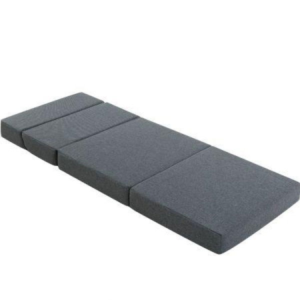 Giselle Bedding Foldable Mattress Folding Foam Bed Floor Mat Grey