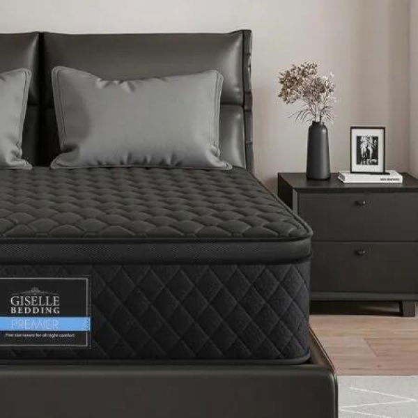 Giselle Bedding Mattress 34cm 5-Zone Pocket Spring Egg-crate Memory Foam King