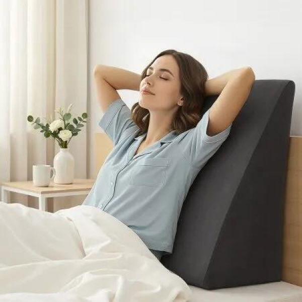 Giselle Bedding Wedge Pillow Grey