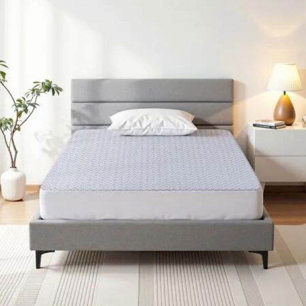 Giselle Cooling Mattress Protector Waterproof Deep Pocket Fitted Cover Single