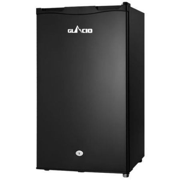 Glacio 95L Portable Fridge Bar Freezer Cooler Upright 12V/24V/240V Caravan 4WD Car Camping Black.