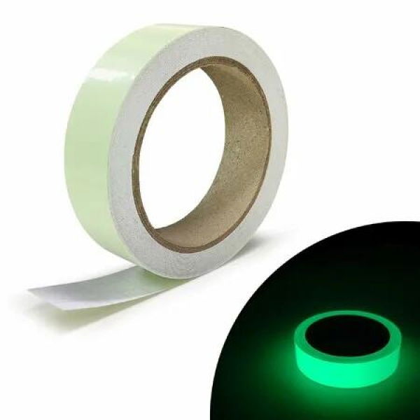 Glow In The Dark Tape,1Cm X 3M Luminous Tape Sticker, Bright For Black And Dark Areas,Safety Use To Mark Stairs,Walls,Steps,Railings,Exits