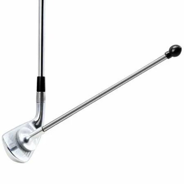 Golf Alignment Rods-Club Alignment Sticks with Telescopic Magnetic Corrector Trainer Aid Tools Help Visualize and Align Your Golf Shots Club,Black