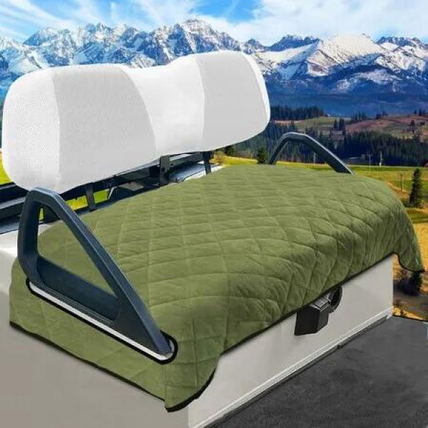 Golf Cart Seat Covers,Golf Cart Seat Towel Blanket,Short Plush Surface,Fits EZGO,Yamaha,Club Car and Other 2-Seat Golf Carts,130 x 77.5cm,Green