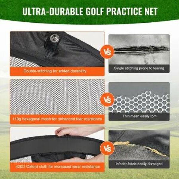 Golf Chipping Net Pop Up Golf Practice Net Portable Indoor Hitting Aid