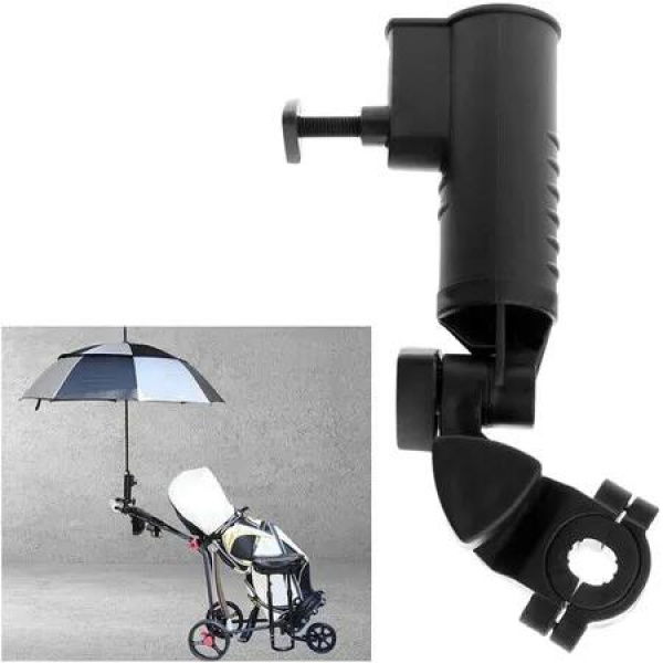 Golf Push Cart Adjustable Umbrella Holder, Golf Cart Umbrella Holder, Universal Umbrella Holder for Bicycle Stroller, Baby Carriage, Wheelchair