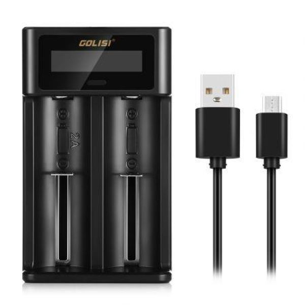 GOLISI I2 Smart Battery Charger Screen Rechargeable Lithium-ion / NiMH / NiCd.