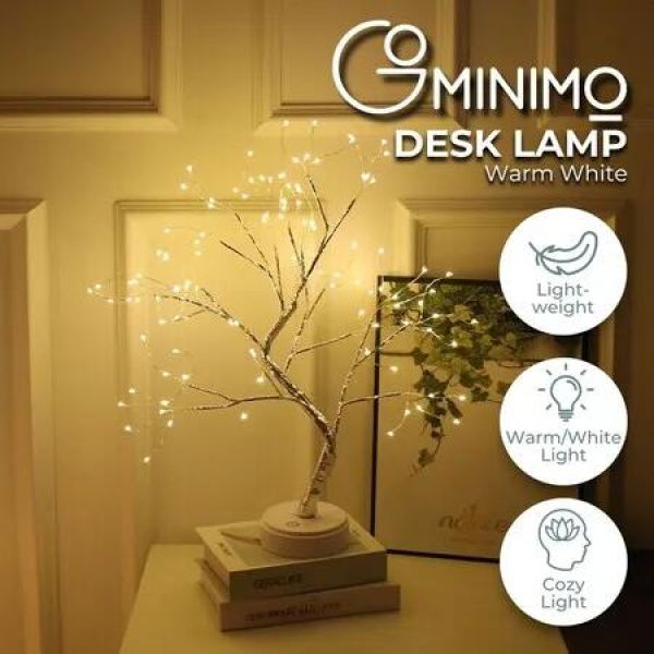 Gominimo Bonsai Fairy LED Lighted Tree Table Desk Lamp Warm White